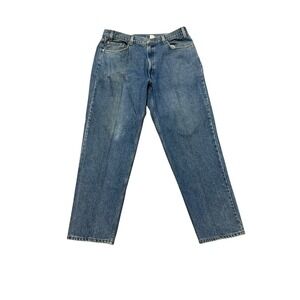 Levis 550 Jeans Mens 40x32 Blue Medium Wash Relaxed Fit Tapered Leg Red Tab